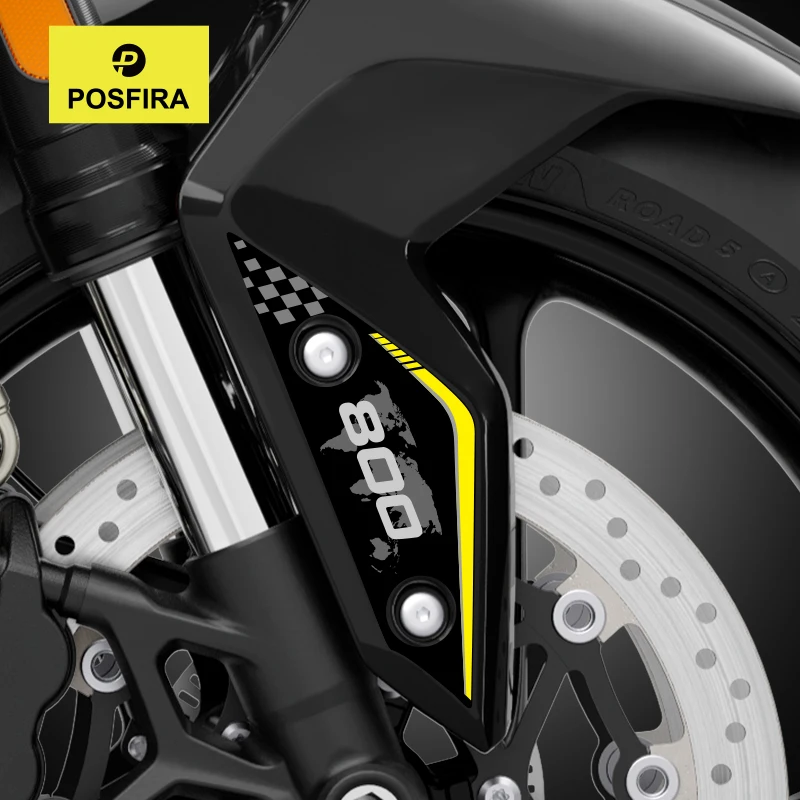 

POSFIRA наклейка на переднее крыло мотоцикла, виниловые наклейки для Triumph Tiger Sport 800, 2024, наклейки для украшения брызговика, аксессуары