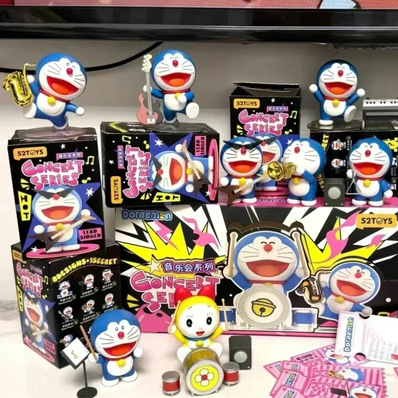 

52 игрушки Doraemon Concert Series слепая коробка модная игрушка Fgigure высокая стоимость эффективные милые подарки мультфильм декоративное украшение для рабочего стола