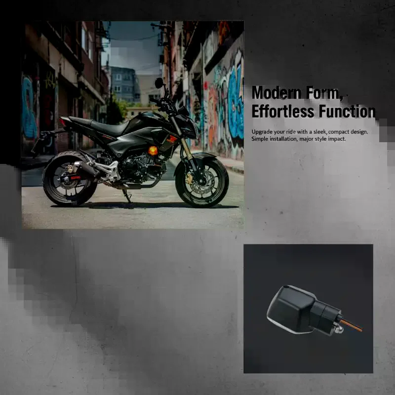 2Pcs Motorcycle Turn Signal Lamp For MSX125 M3 DAX Zoomer-X ZUMA 110C Little Monkey Motorcycle Indicator Signal Flasher Lights