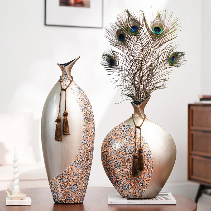 ceramic vase wine cabinet decoration