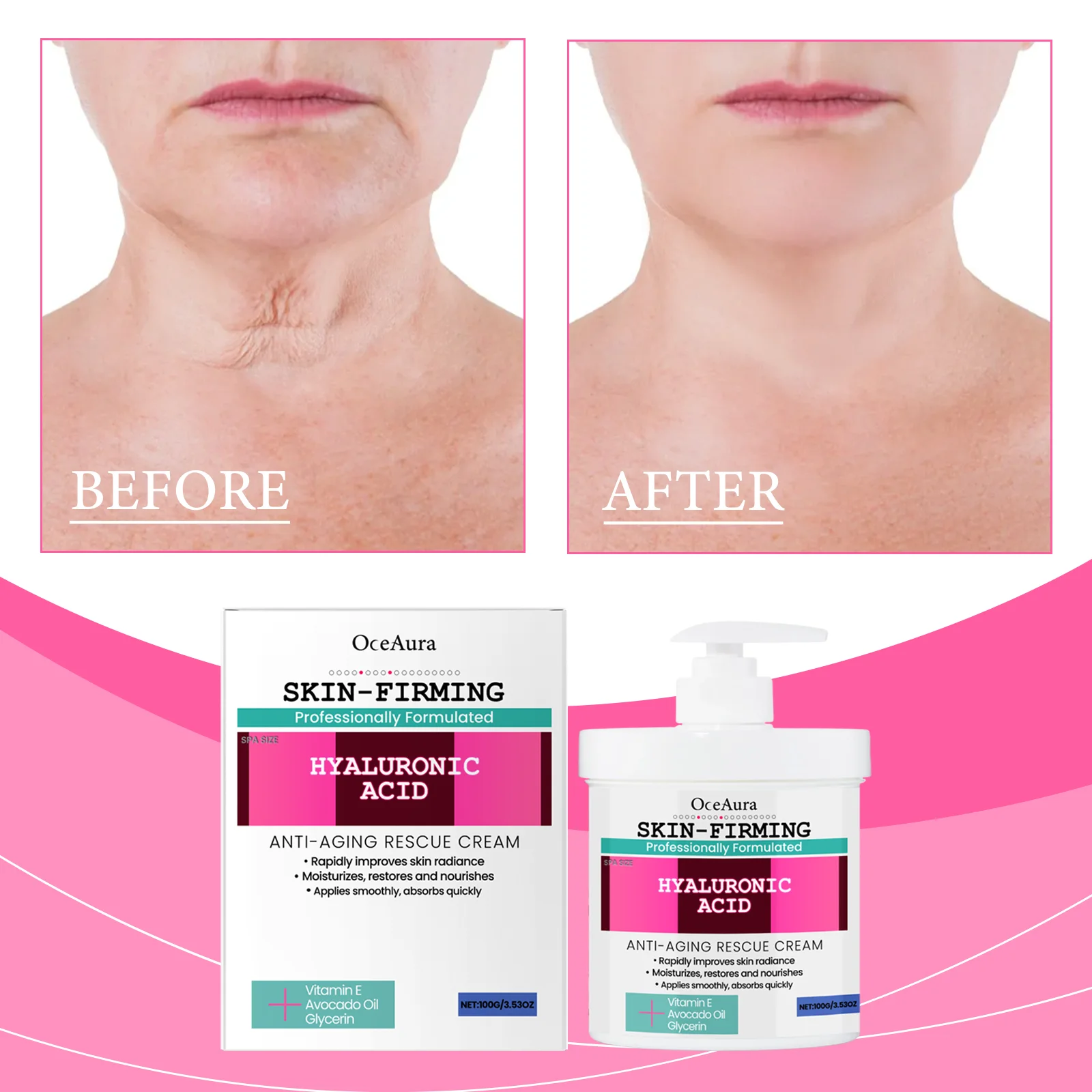 Oceaura Moisturizing And Firming Cream Gently Nourishes And Hydrates Skin To Lighten Fine Lines