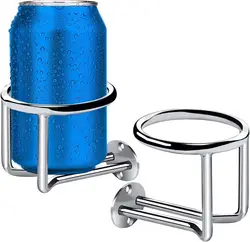 Boat Ring Cup Holder Mirror polishing Stainless Steel Ringlike Drink Holder For Marine Yacht