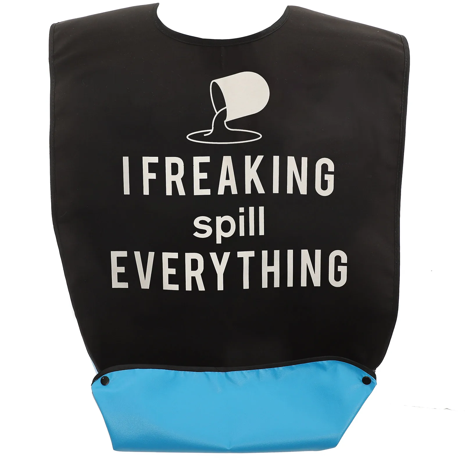 

Waterproof Reusable Adult Bibs For Eating Elderly Bedridden Comfortable Adjustable Lace Button Portable Foldable Funny Household