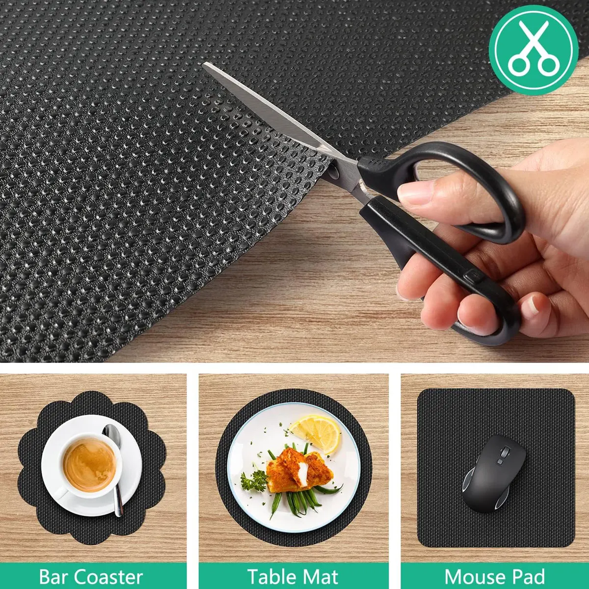 Multi Layer Fridge Wardrobe Use Non Glue EVA Drawer Protector Non Adhesive Anti Scratch Waterproof Easy Trim Printed Shelf Pad