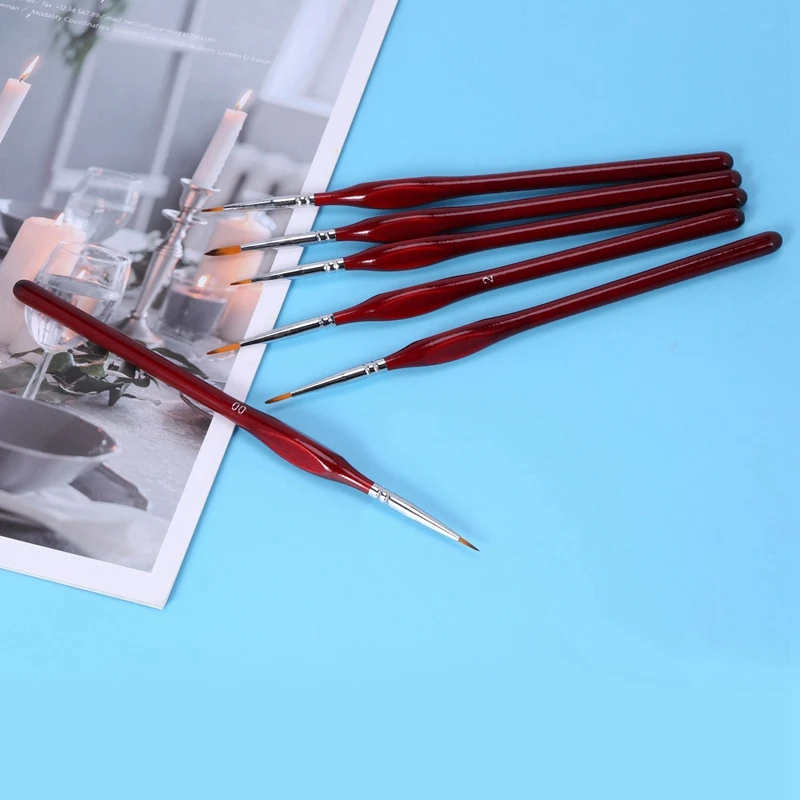 24-Piece Fine Paintbrushes - Detail Paint Brush Set - For Acrylic, Watercolor, Oil