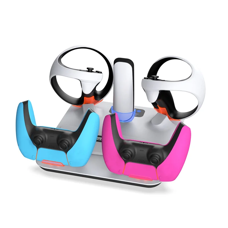 

【NEW】For PSVR2 Storage Stand With Controller Holders, Headset Hanger, And Type-C Charging Cable For PSVR2/PS5 Accessories