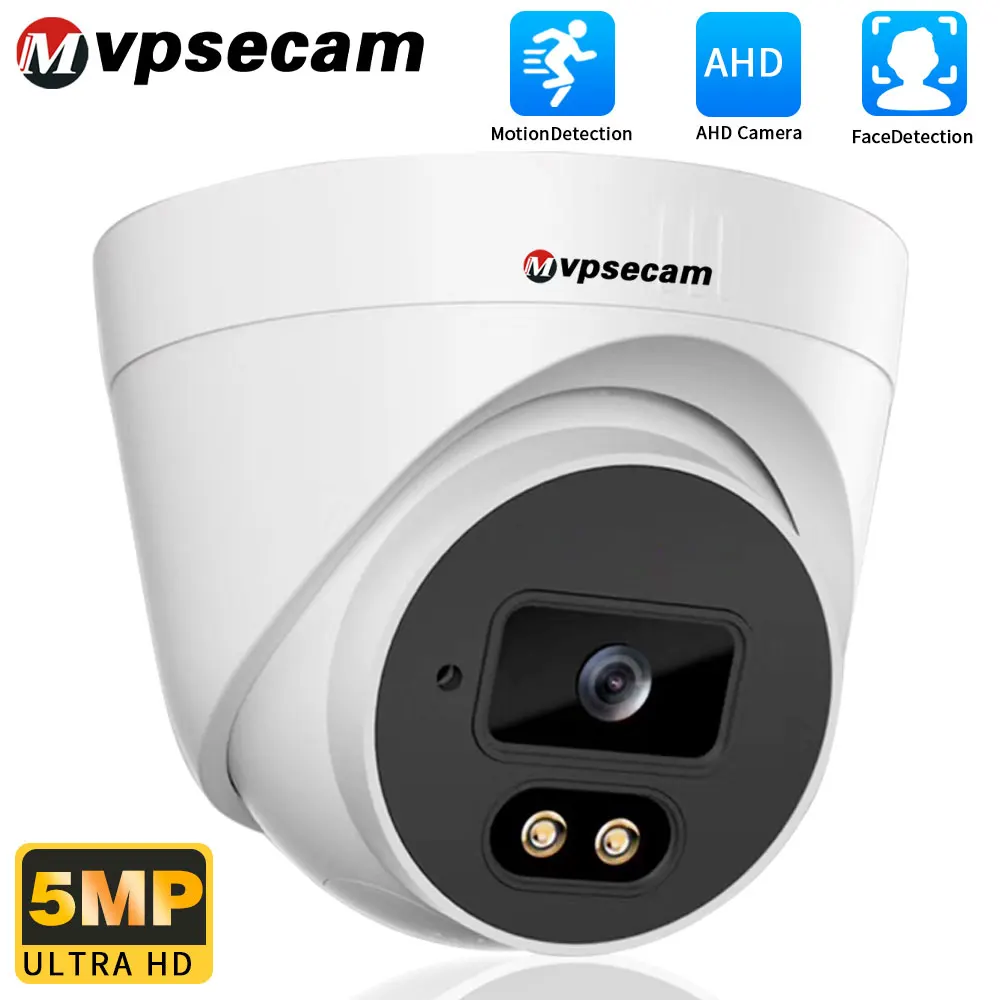 

Outdoor Facial Detection Security Camera 5MP Color Night Vision AHD Dome Video Surveillance Wired CCTV Simulation BNC Ahd Dvr