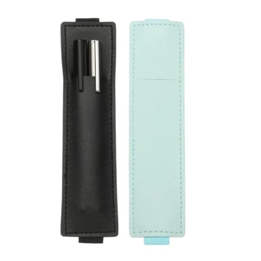 

2Pcs Elastic Notebook Pen Holder, Adjustable Hold 2 Pen Holder PU Leather Pencil Sleeve Pouch for Journal Clipboard Planner Boo