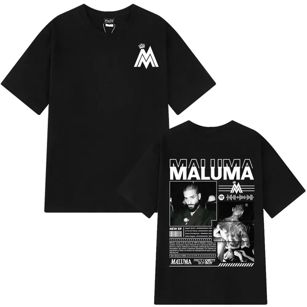 

Rapper MALUMA Album Tour 2025 Vintage TShirt Men Women Fashion T-shirt Short-sleeved Loose Casual Oversized 100% Cotton T-shirts