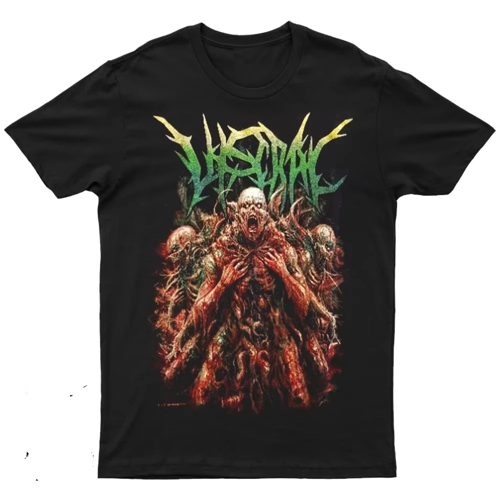 

2025 New VISCRAL - STUBBORN Printed Unisex Street Fashion Trend Short Sleeved Pure Cotton Round Neck