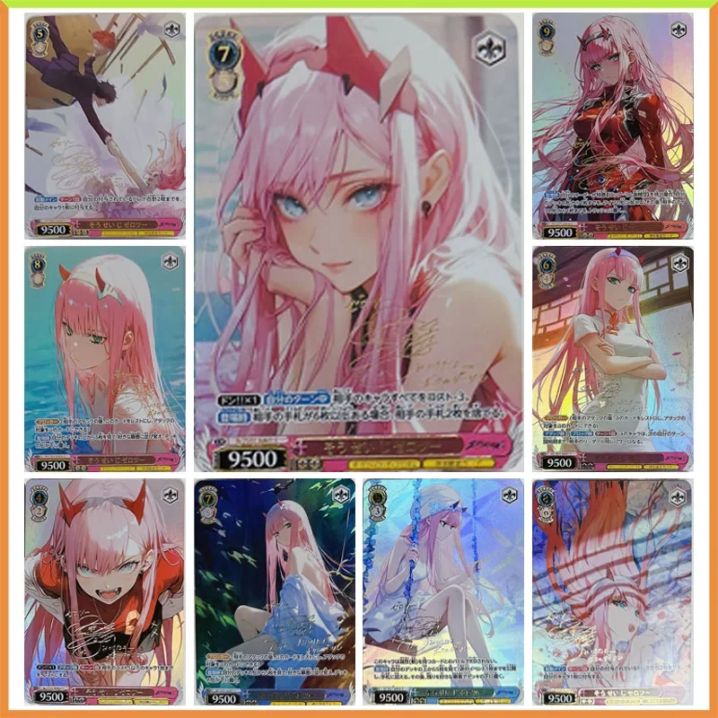 

Аниме Weiss Schwarz DIY ACG Zero Two настольная боевая игра фольга штамповка преломление Коллекционная карточная игрушка для мальчика подарок на день рождения