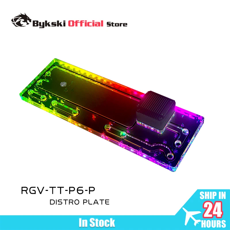 

Bykski RGV-TT-P6-P акриловая распределительная пластина для корпуса Thermaltake Core P6 TG, охладитель воды вместо резервуара/высококачественный акрил