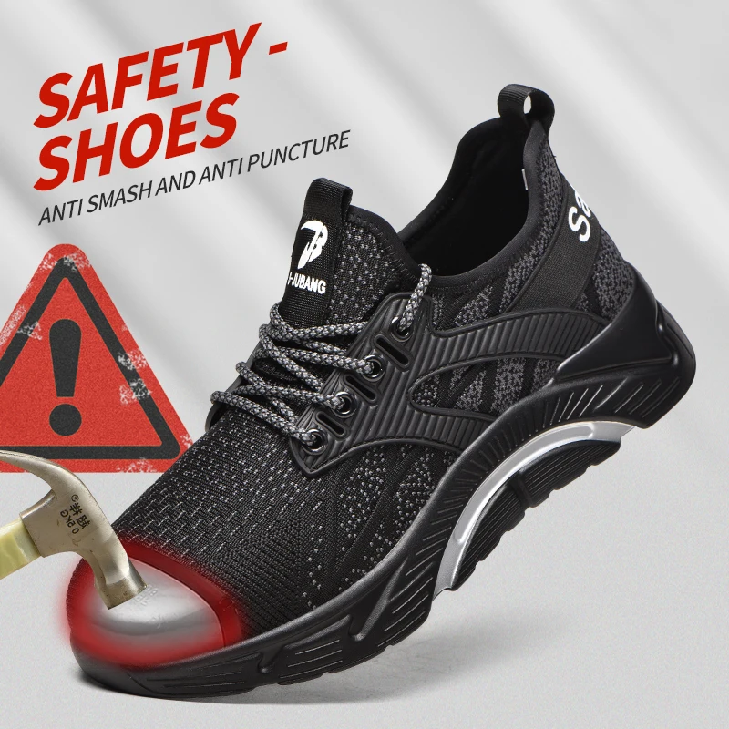 Safety Shoes Men Women Work Sneakers Steel Toe Shoes 2022 New Work & Safety Boots Indestructible Unisex Work Shoes Footwear