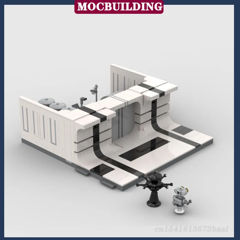 MOC Space Series Exterior Corridor Room Model Building Blocks Assembly Military Bricks Set Collection Series Toy Gifts