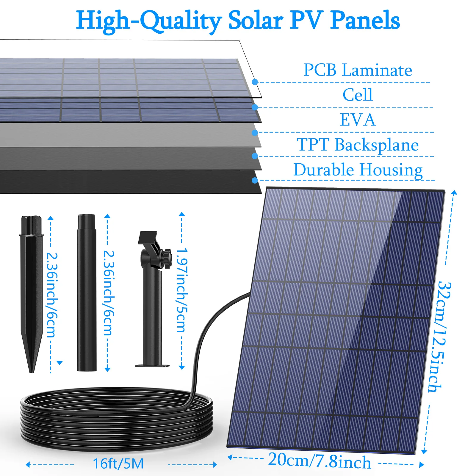 AISITIN 10W fontanna solarna z diodami LED, zasilana energią słoneczną pompa do fontanny z 7 podwójnymi dyszami rozpylającymi pływający basen