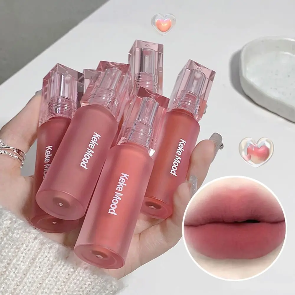 Deep Moisturizing Mirror Water Lip Gloss Long Lasting 6 Colors Bucket Lip Glaze Red Waterproof Velvet Matte Lipstick Women