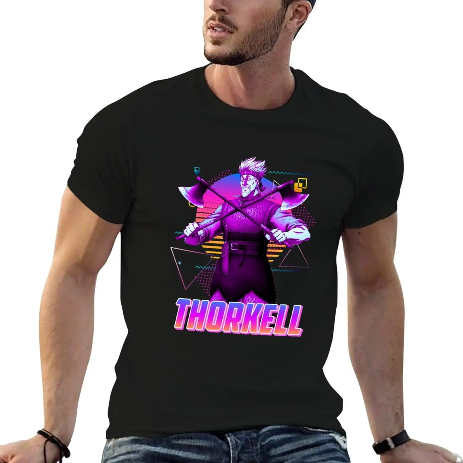 Thorkell the Tall - Retro Art T-Shirt valentines boutique clothes custom t shirt men tshirt