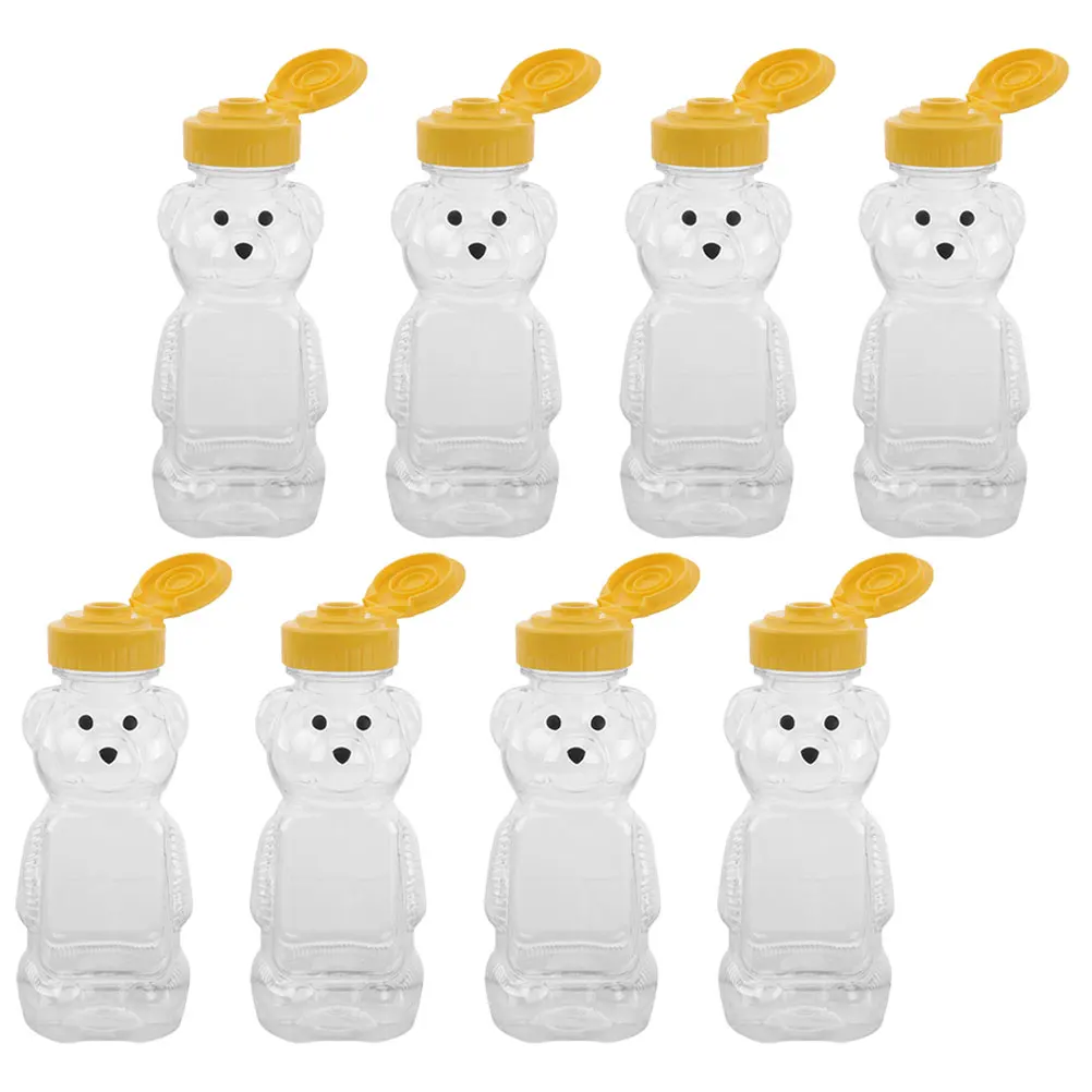 

Juice and Milk Drink Bottle Honey Bear Shape Bottles for Shaped Packaging Jar Plastic Storage Jars Small Containers