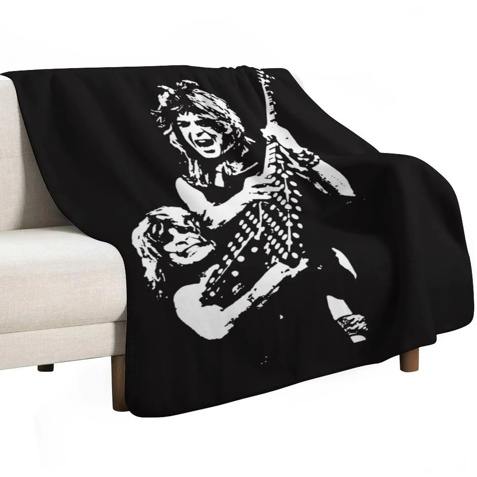 Randy Rhoads Tribute Throw Blanket Nap Flannels Retros Multi-Purpose Soft Big Extra Large Throw Blankets