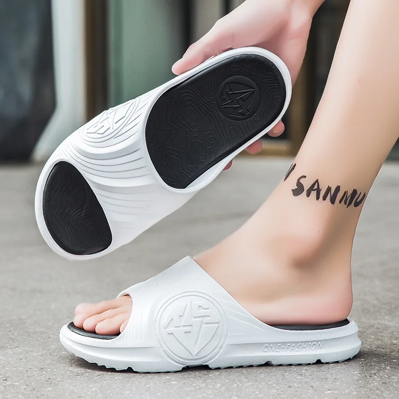 Slipper Summer New Men's Slippers Indoor Home Beach Outdoor Slides Ladies Solid Slipers Platform Mules Shoes Woman Flats Zapatos