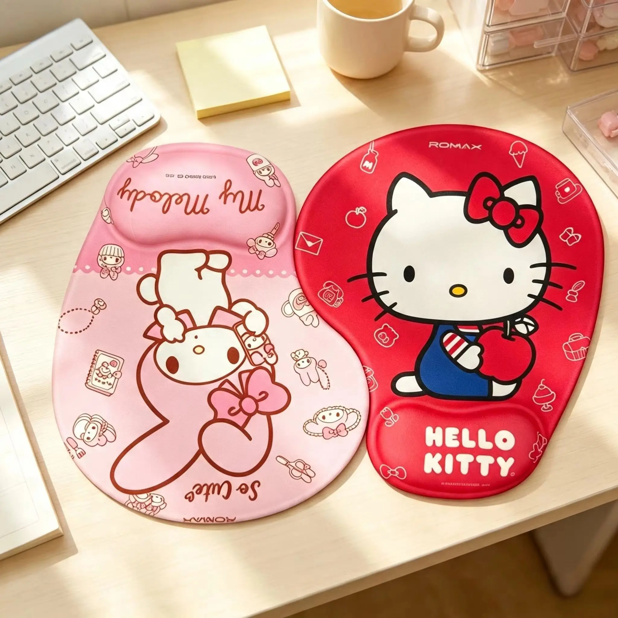 Hello Kitty Kawaii Patterned Mouse Pad, anti Slip Table Pad, desktop Decoration Ornament, Fan Lady Collection Gift