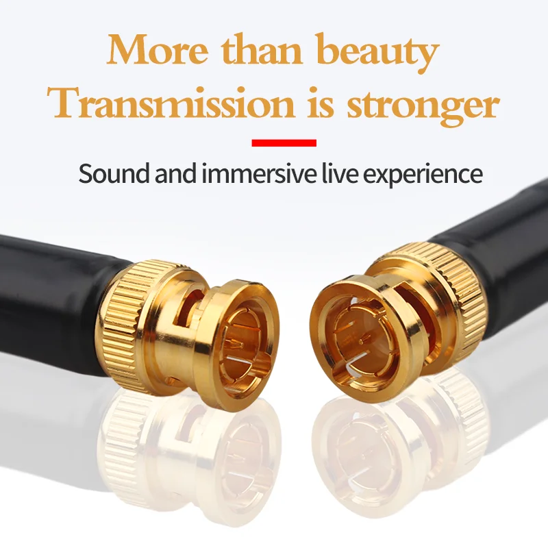 

HiFi Pure Silver BNC Digital Coaxial Cable HD Video Cable DI Radio Frequency SMA Audio Cable