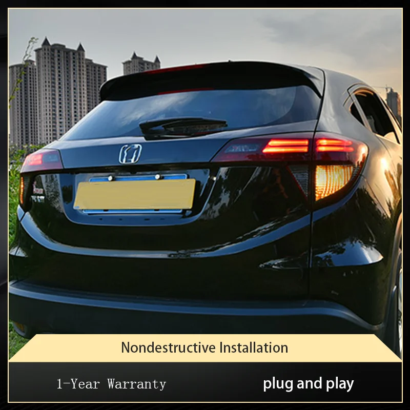 أضواء السيارة لهوندا HRV HR-V Vezel 2015-2018 الضوء الخلفي LED ترقية تسليط الضوء على العارض ثنائية البؤرة عدسة الملحقات أداة المصباح