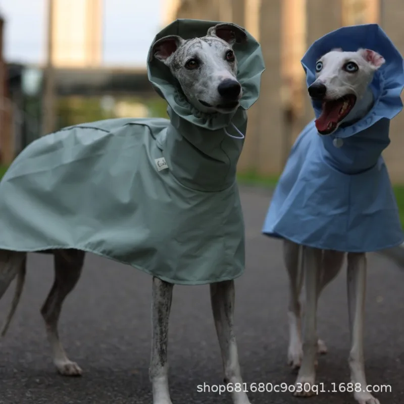 

Full Coverage Dog Raincoat Waterproof, Lightweight Windproof Poncho with Hood for Small Medium Dogs