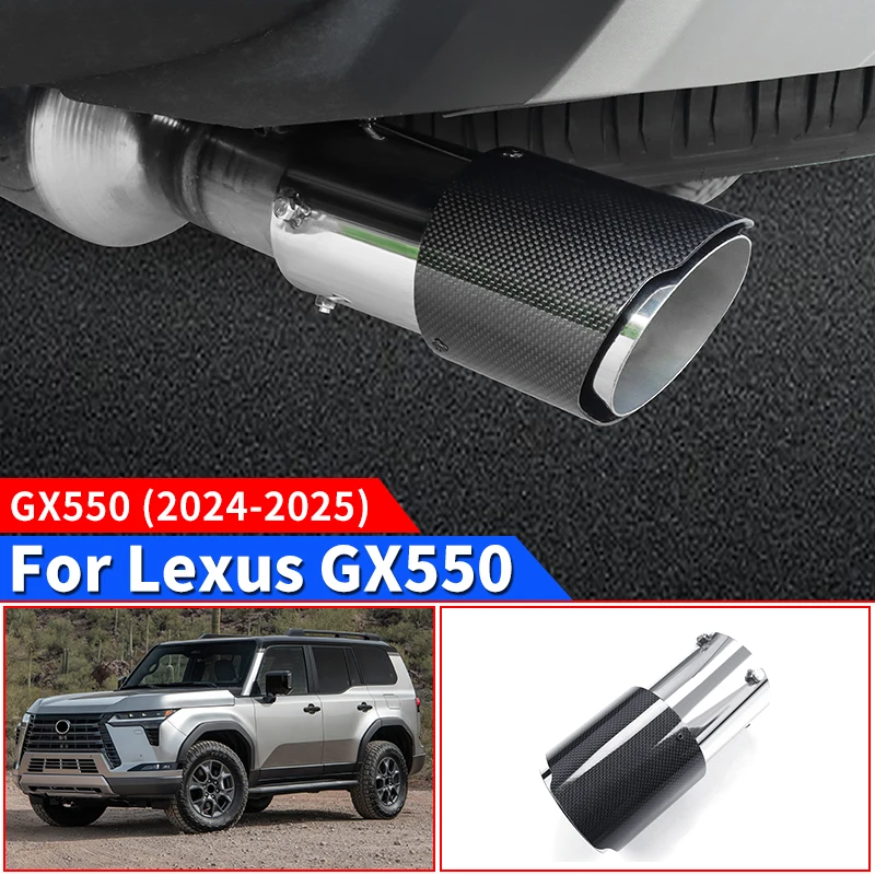 

For 2024 2025 Lexus GX550 550h Stainless Steel Tailpipe Exhaust Pipe Upgraded Accessories gx 550 Exterior Modification Tuning