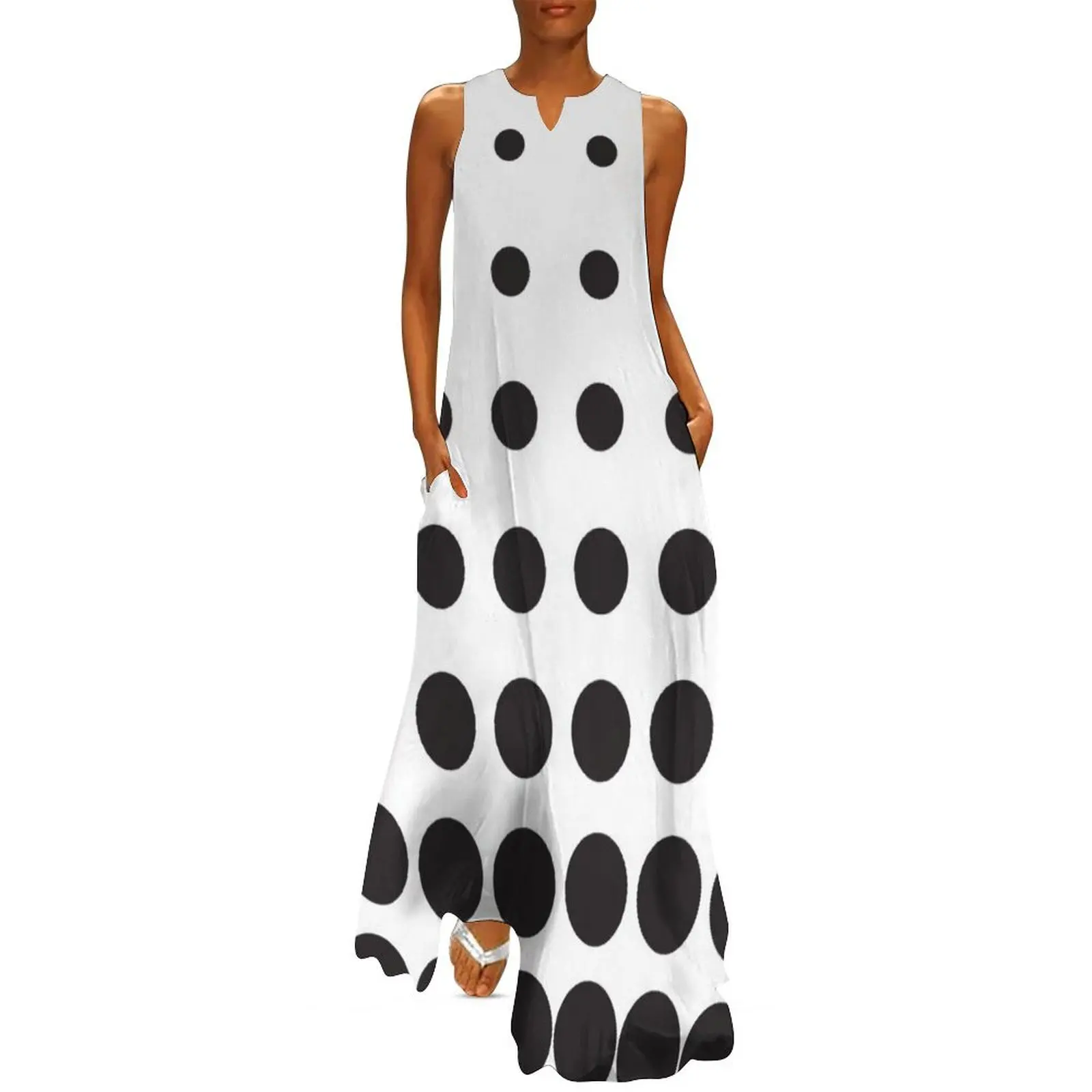 

Black Dots Dress Long Dress dresses for women 2025 Beachwear dresses summer woman 2025 dresses for special events Dress