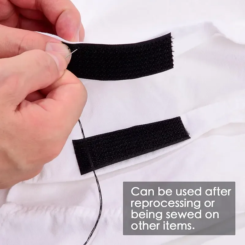 2/5M Hook and Loop Straps with Buckles 16-38mm Adjustable Fastening Cable Straps for Cable Tidy  Wire Management Cord Organiser