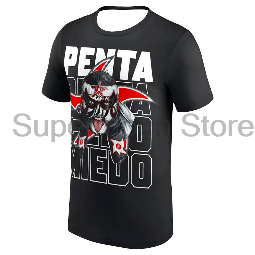 Penta Cero Miedo T-shirt Crewneck Short Sleeve Polyester Black Tee Women Men Outdoor Streetwear Tops
