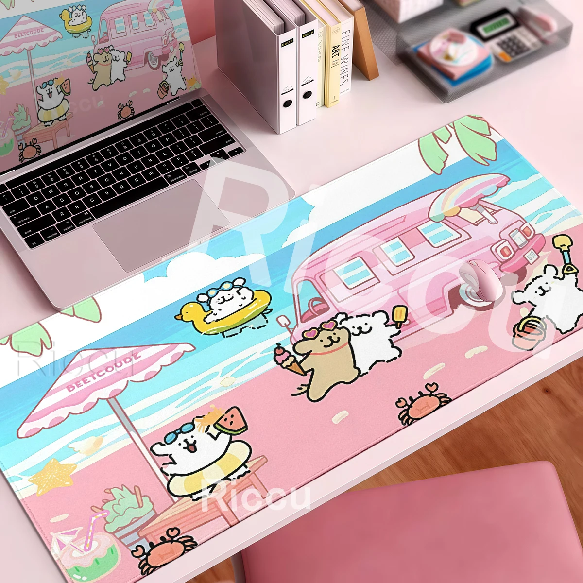 Pretty Line Puppy Mouse Pad Laptop Decoration Protect Desk Mat XXL Kawaii Cartoon Maltese Office Non-slip Keyboard Rubber Carpet
