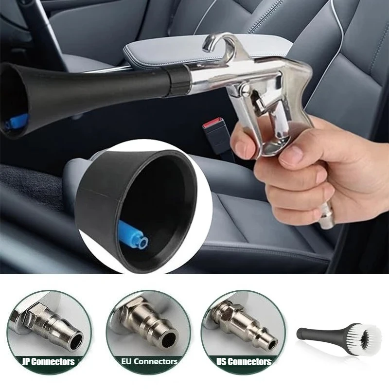 High Pressure Air Blow Gun Professional Car Wash Dry Cleaning Tool Efficient Dust Blower for Car Interior Cleaning Force