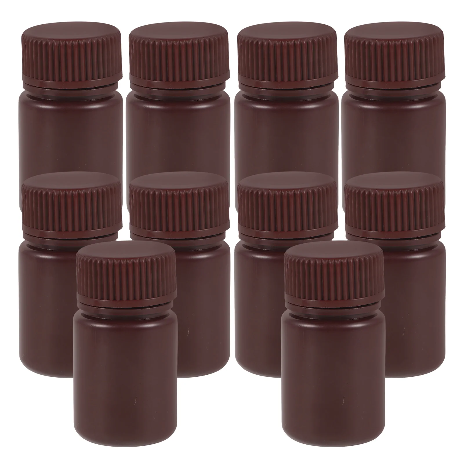 

10pcs Brown Bottles High Sample Bottles Temperature Resistance for Reagent Storage Sample Containers Laboratory Use