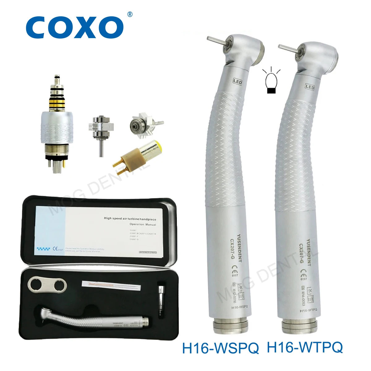 COXO stomatologiczny szybka prostnica turbina powietrzna Standard/sprzęg duża główka 6 Pin Fit KAVO NSK Sirona WH