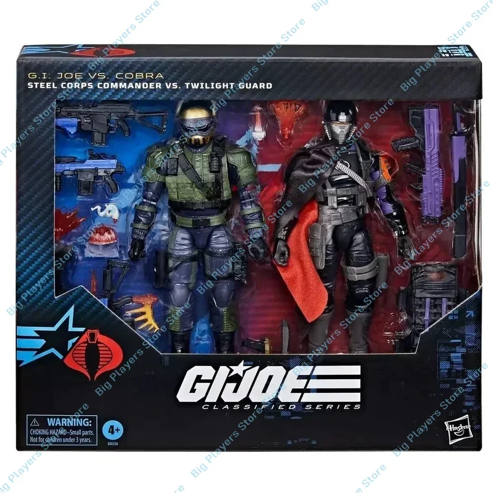 

In Stock Hasbro GI Joe Classified Series 141 Steel Corps Commander Vs Twilight Guard Action Figure Model Toy Hobby Gift