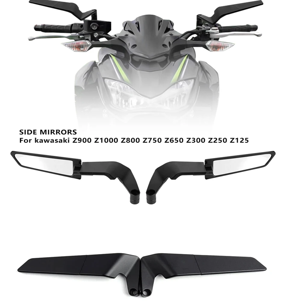 Motorrad-Zubehör Spiegel Stealth Winglets Spiegel Drehbar Einstellbare Spiegel für YAMAHA MT 03 07 09 R1R3R7 XMAX BMW HONDA