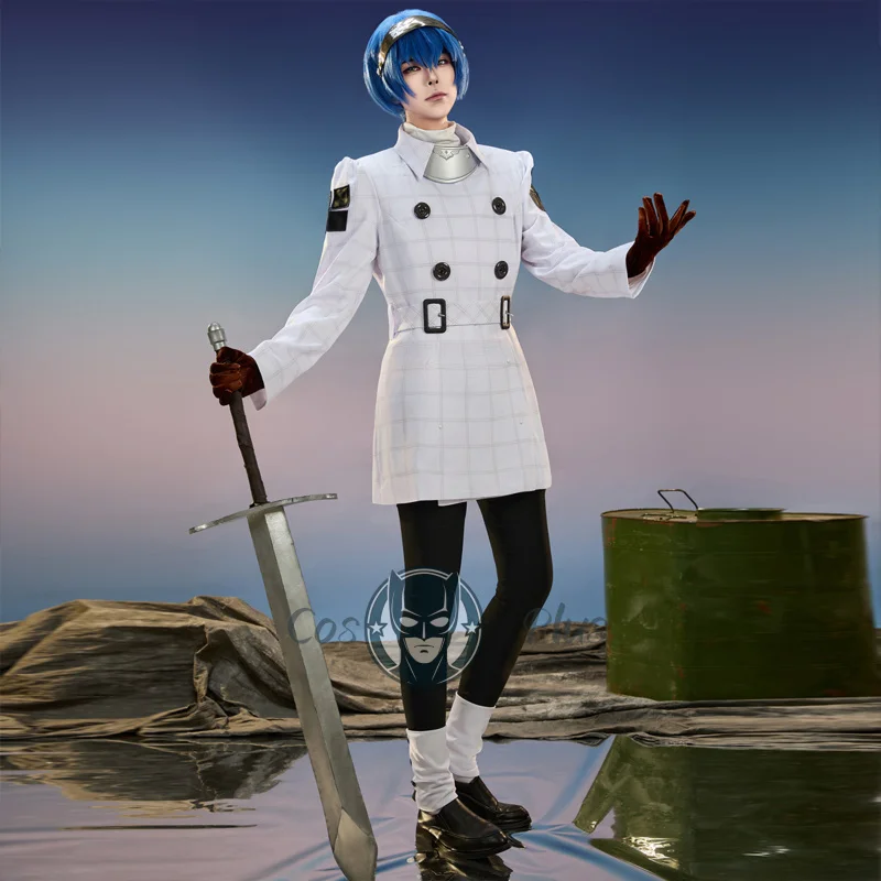 

Anime Metaphor: ReFantazio Cosplay Costume Will Hero Travelling Boy Captain White Jacket Set Halloween Fashion Men New Uniform