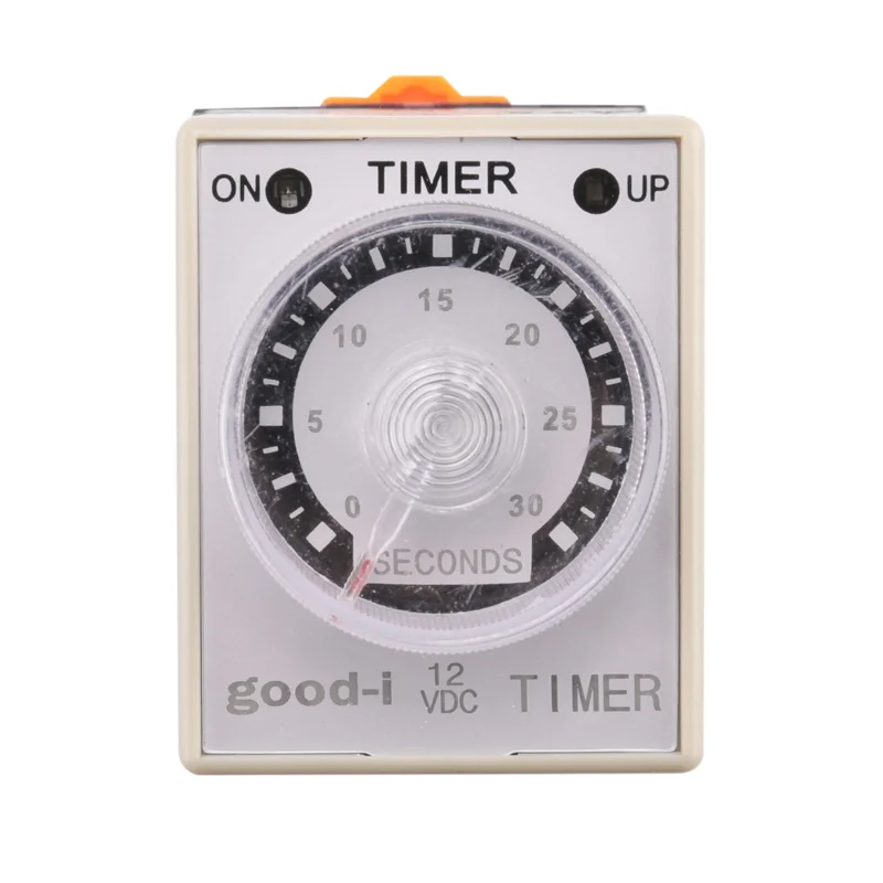 3X تيار مستمر 12 فولت 0-30 ثانية 30 ثانية مؤقت تأخير كهربائي توقيت التتابع DPDT 8P واط قاعدة
