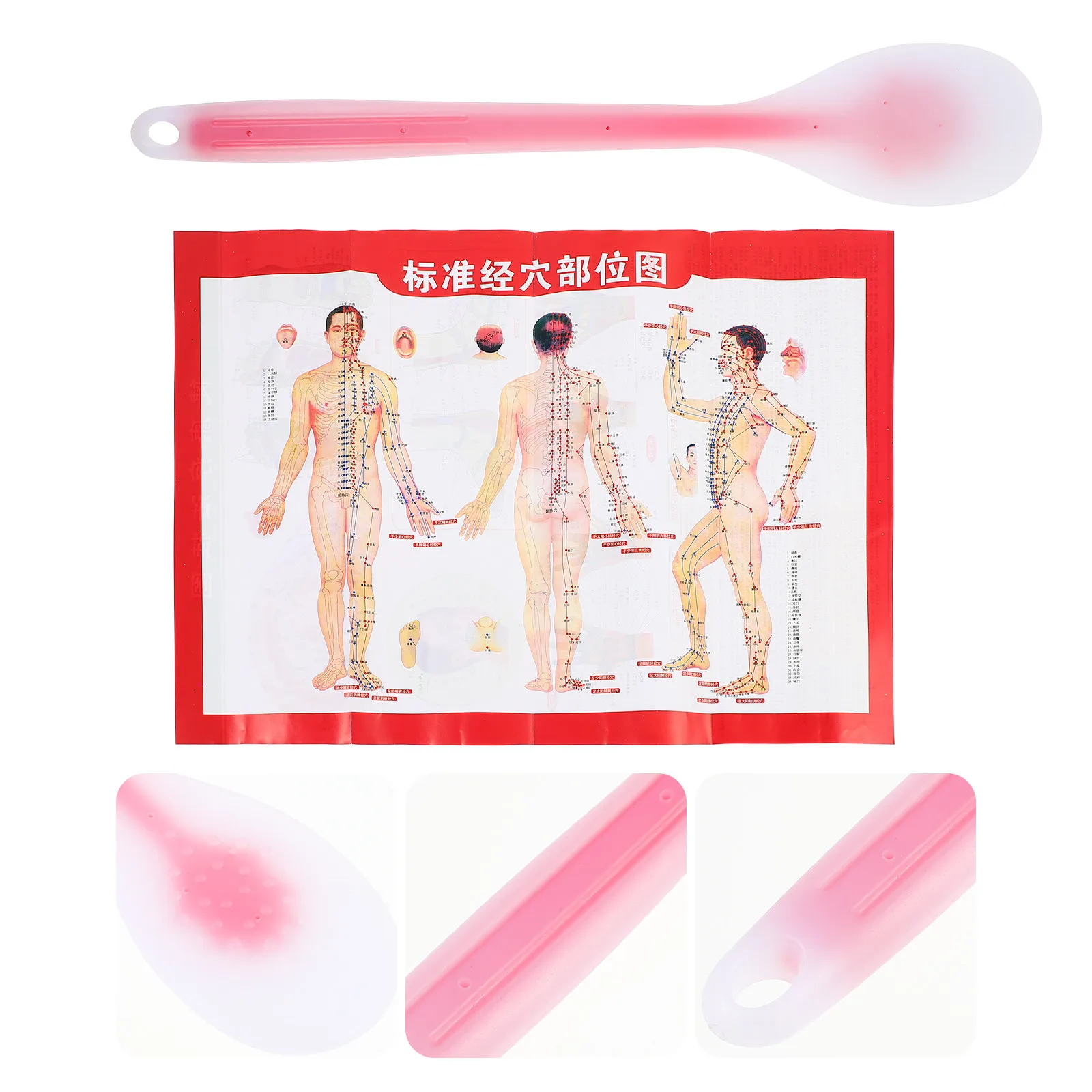 

1Set Professional Palm Shape Pat Silicone Massaging Tool for Acupoint Stimulation Blood Circulation Relief Fatigue Body Care Pat