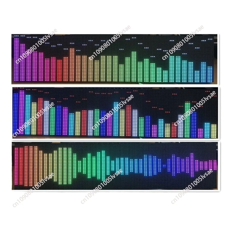 Professional Full-color Rack-Mount Music Spectrum Display RGB Level Rhythm Light