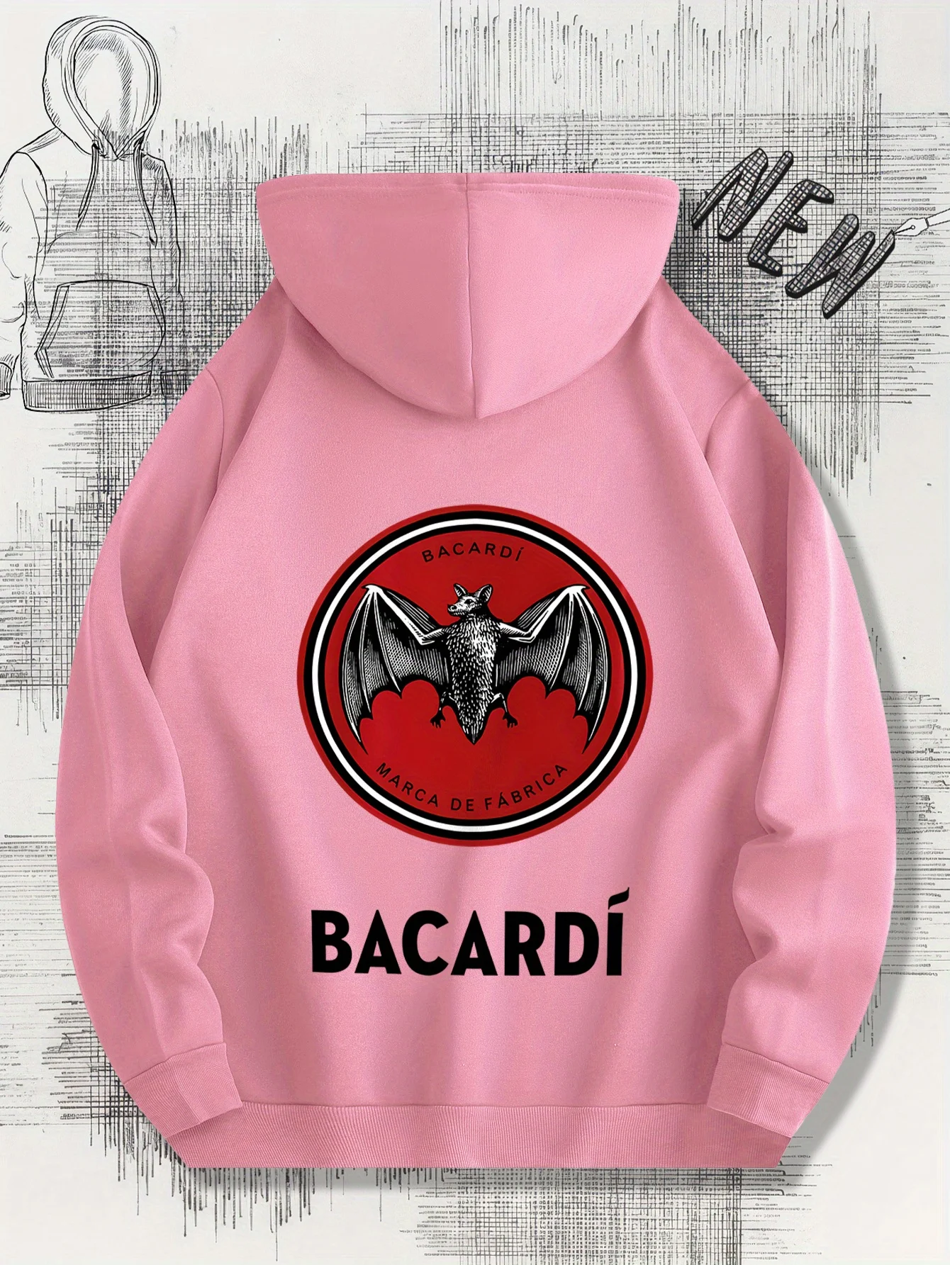 

Men's Hoodie - Casual drawstring sweatshirt with front kangaroo pocket, polyester material, perfect for autumn and winter