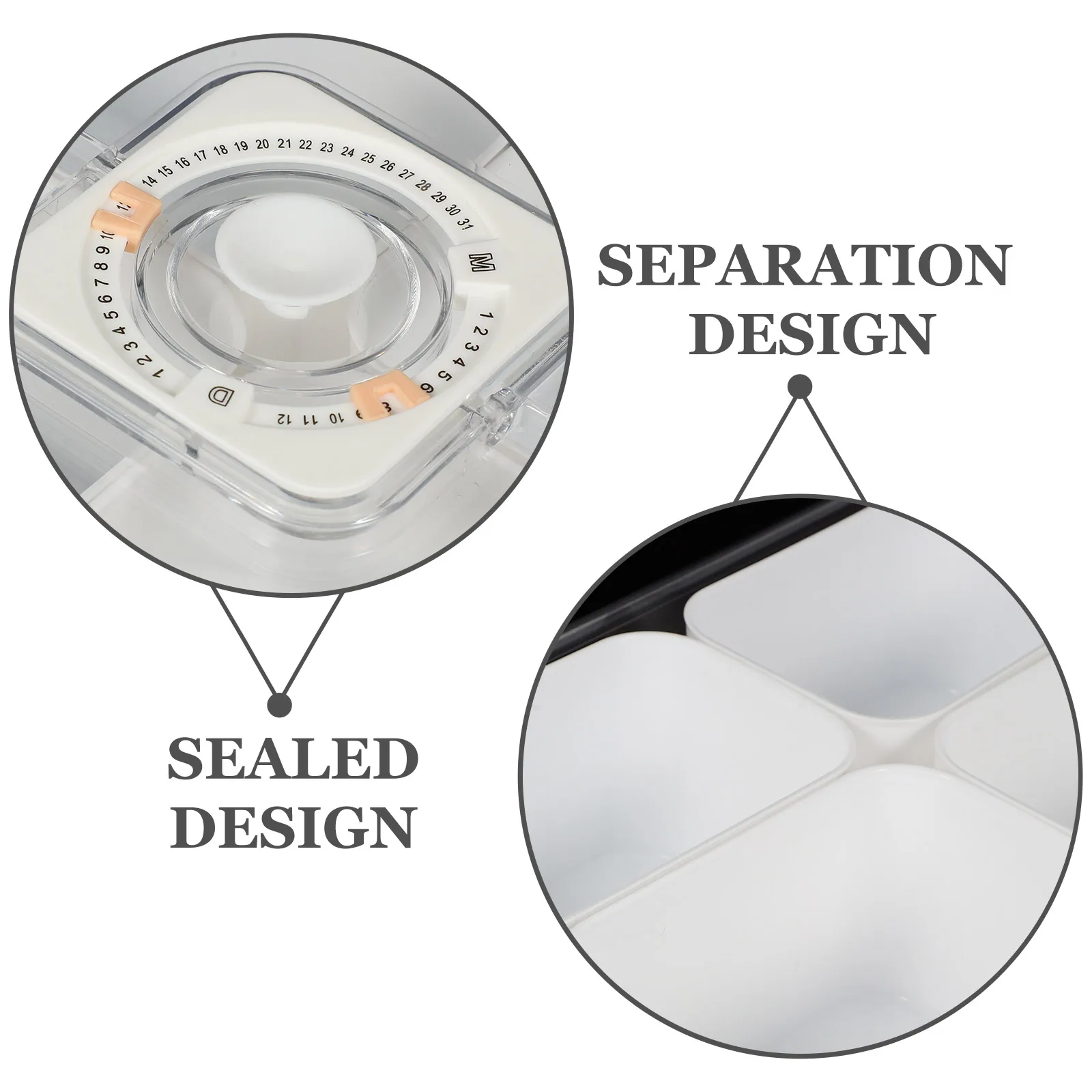 

Spice Storage Box Plastic Seasoning Container Jar Multi-compartment Pp Reusable Condiment Compartments Holder