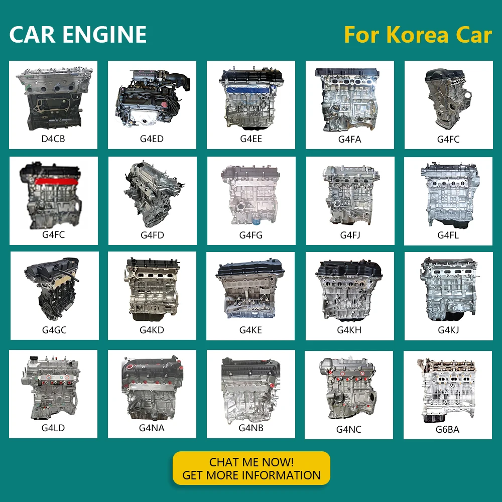 Original Korea Car Engine G4FC G4FA G4FG G4FJ G4GC G4ED G4KA G4KC G4KD G4KE G4KH G4KJ G4NA G4NB G4LC G4LA D4CB For i Kia