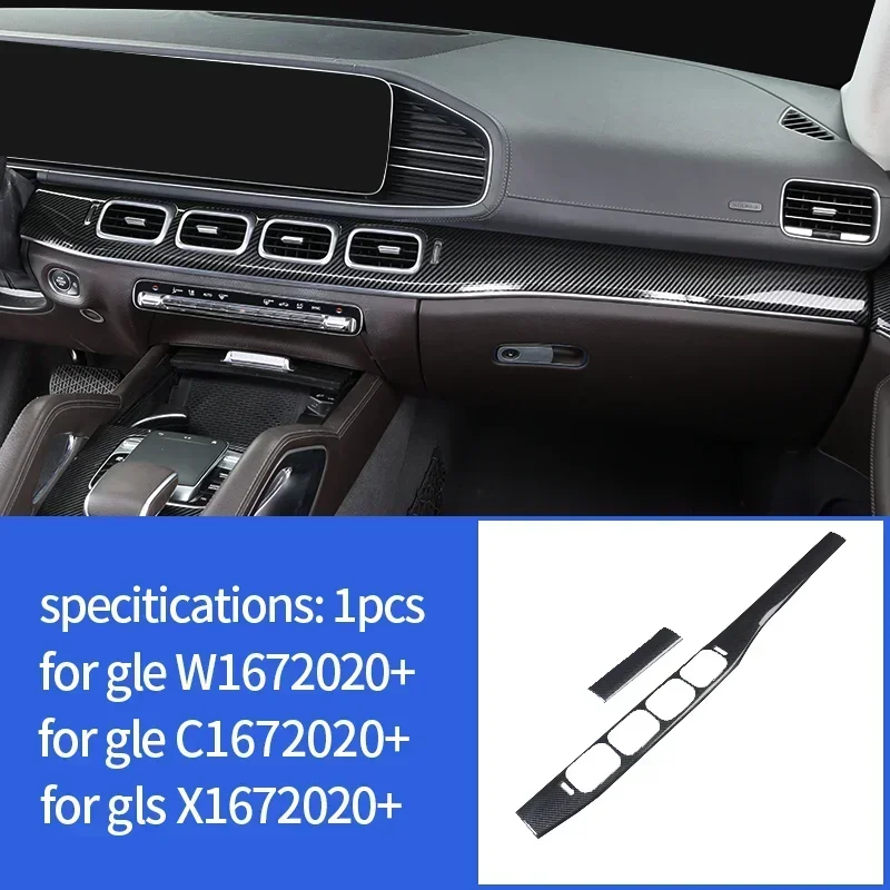 Plastic fiber trim cover for mercedes benz GLE W167 v167 gle c167 coupe 350 450 500e gls x167 400d interior accessories