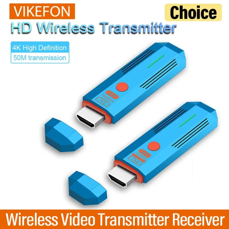 

Беспроводной HDMI-передатчик и приемник видео и аудио 4K, 50 м, 5.8G, HDMI-адаптер для телевизора, монитора, ПК, PS4