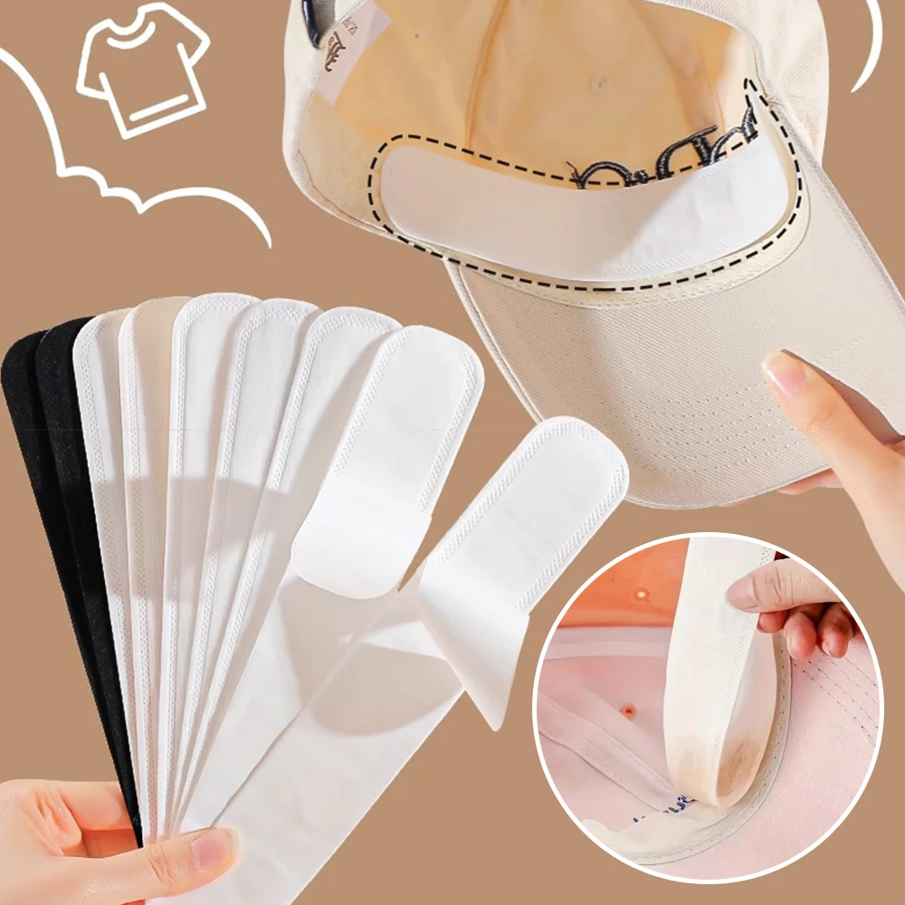 

Cloth Hat Sweat Pad​​ Disposable ​​Breathable ​​Sweat Absorber Liner Pads Adjustable Long Strip ​​Hat Sweatband​​