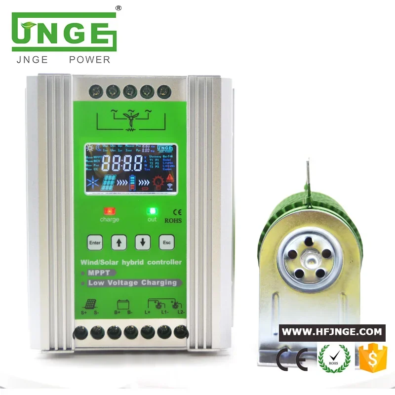 1600W 12V/24V Auto And 48V For 800W WindTurbine And 800W PV Support WIFI GPRS Monitor Wind Solar Hybrid Controller