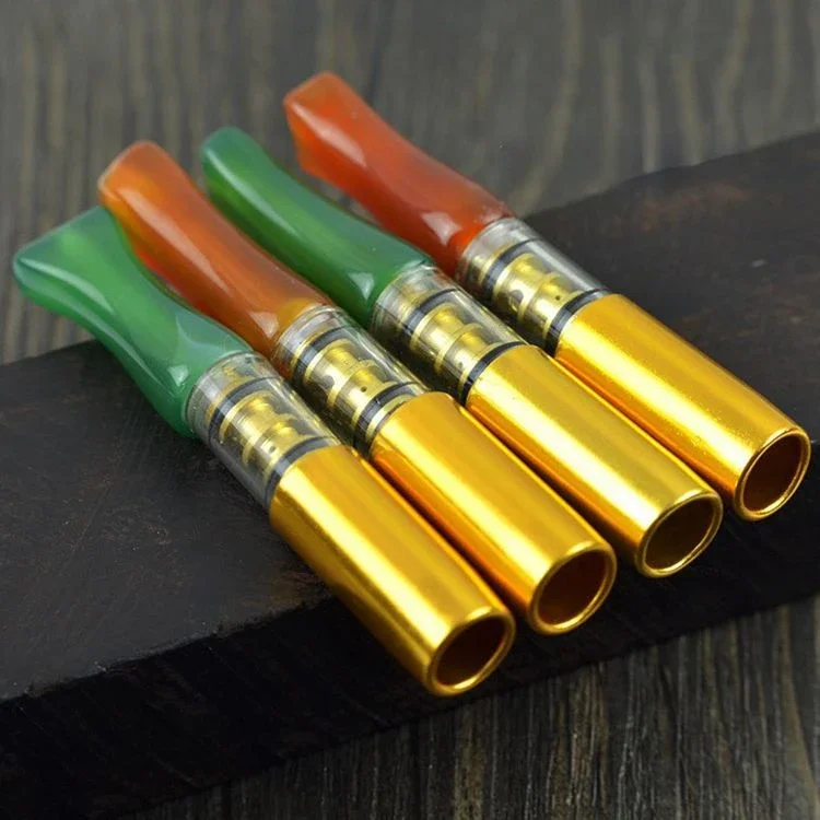 

Red green natural agate cigarette holder high-quality Reducing Tar Jade cigarette holder Men Gift Smoke Mouthpiece Smoking Tool